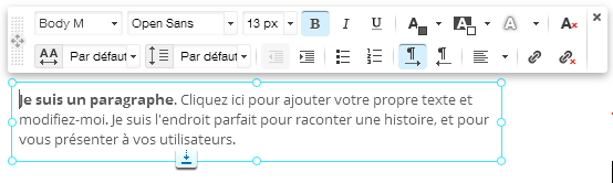 comment ajouter et modifier un texte