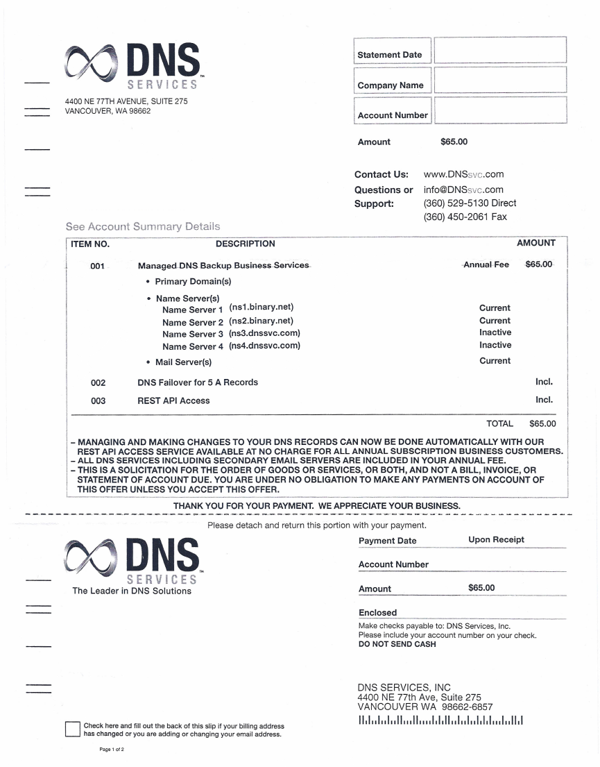 He Recibido Una Carta De Dns Services U Otra Compania Con Una Factura Por La Renovacion De Mi Dominio Wix Centro De Ayuda Wix Com